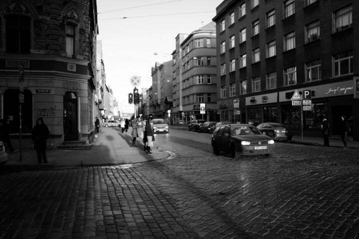 Streets of Riga. View at the Ģertrūdes Street.