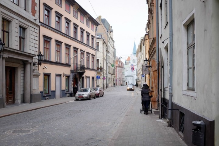 One of the streets of old Riga