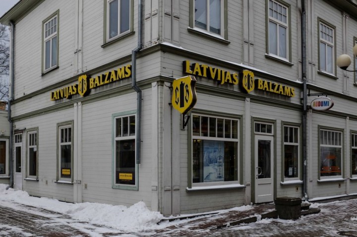 Latvijas Balzams. Famous shop with liquors.