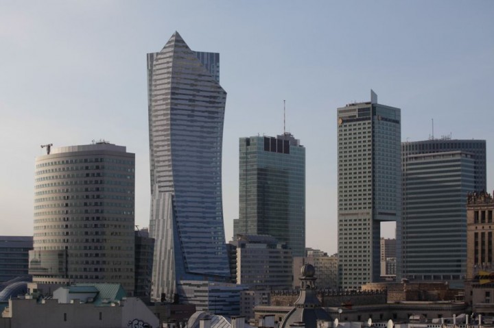 skyscrapers in Warsaw