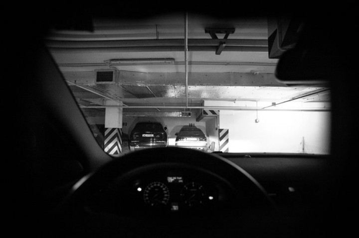View through the windshield