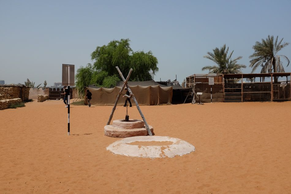 The whole Village is only artificial reconstruction - here the well on the desert