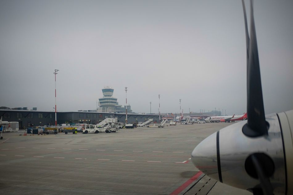 View at the Gdańsk Airport