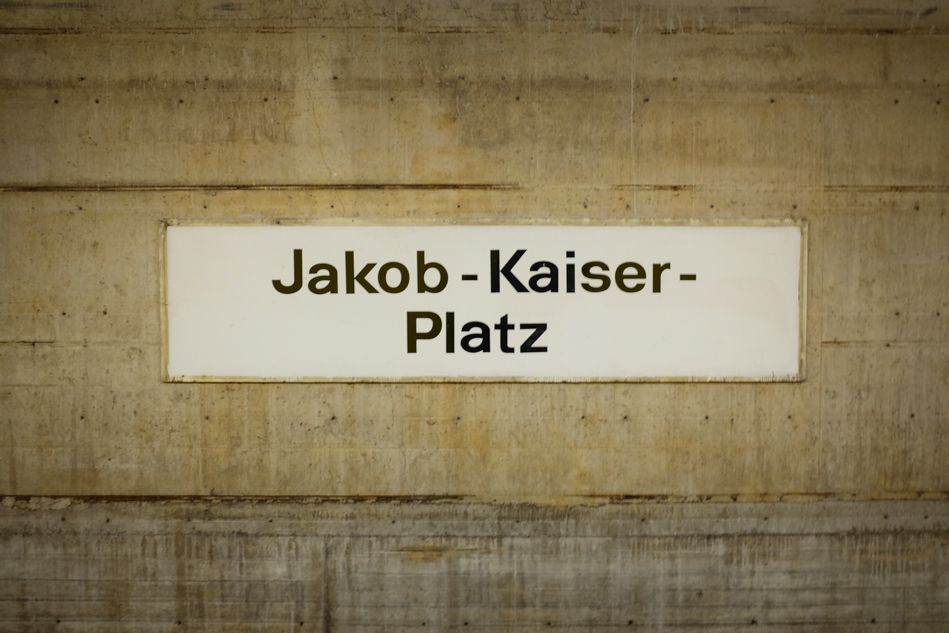 Wandering around while waiting for the next flight. Jakob-Kaiser-Platz