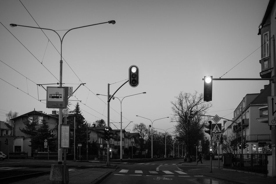 Lights at the Wita Stwosza - Oliva district