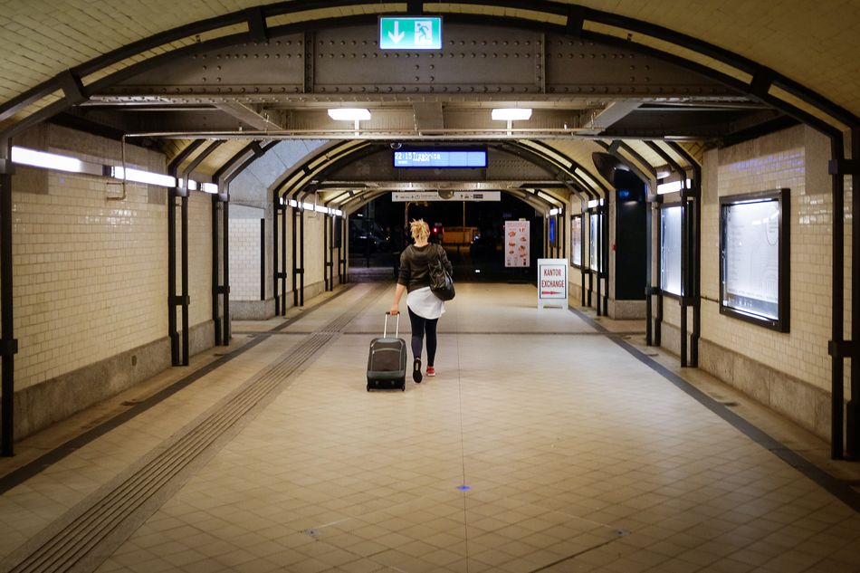 underground passage under platforms. Wrocław Główny.