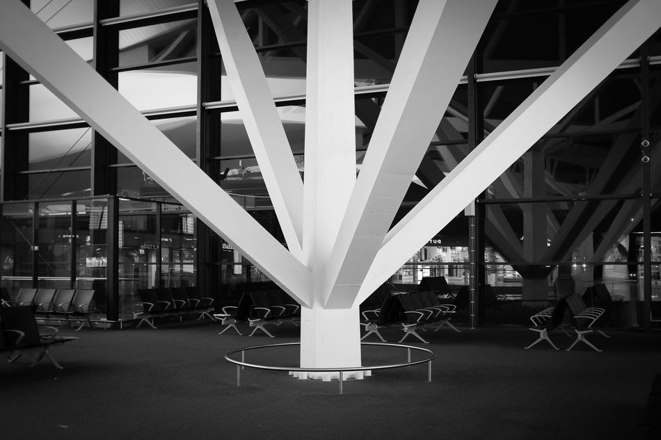 Airport columns.