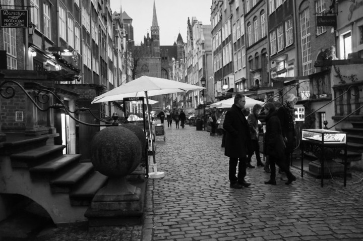 famous Mariacka Street in Gdańsk