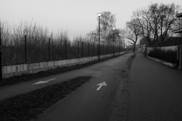 View at the cycle track which goes close to the sea shore from here (Gdańsk) via Sopot to Gdynia