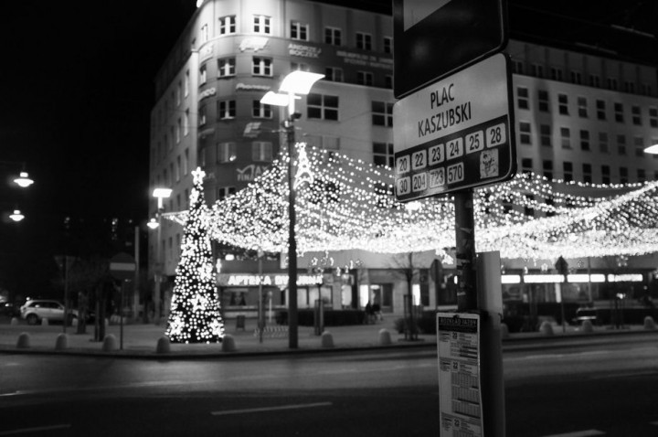 The prrof - Kaszubski Plac (Square). It's a terminus for many bus and trolleybus lines.