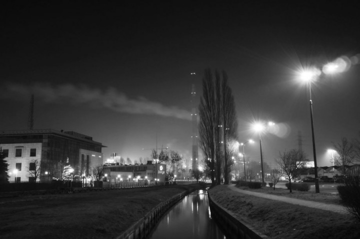 View at the heat and power plant.