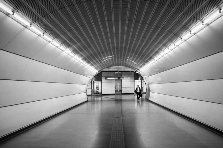 underground tunnels of Vienna U-bahn