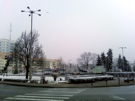 Snow in Włocławek