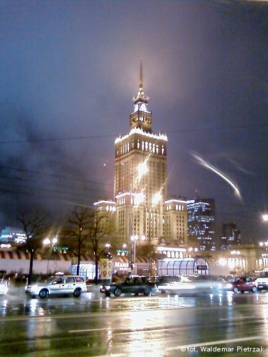 Warsaw in the rain